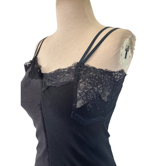 Balenciaga Double Slip Top in Washed Black & Ink X-Small Womens Sleeveless Tank - Picture 7 of 10